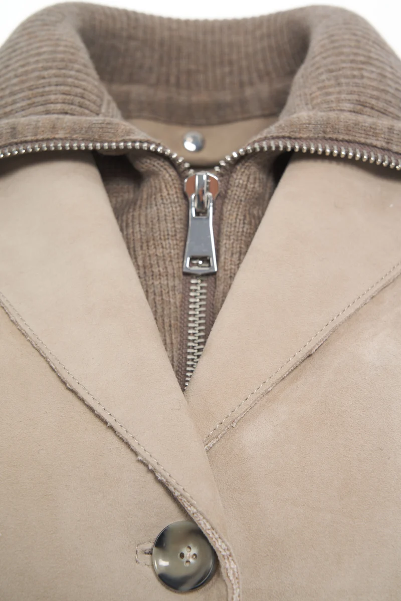 Giacca in pelle 'Sole'
