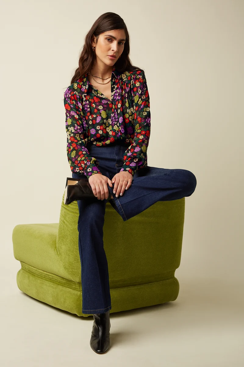 Tammy Flare Pants Onyx Denim