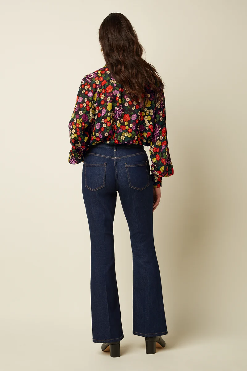 Tammy Flare Pants Onyx Denim