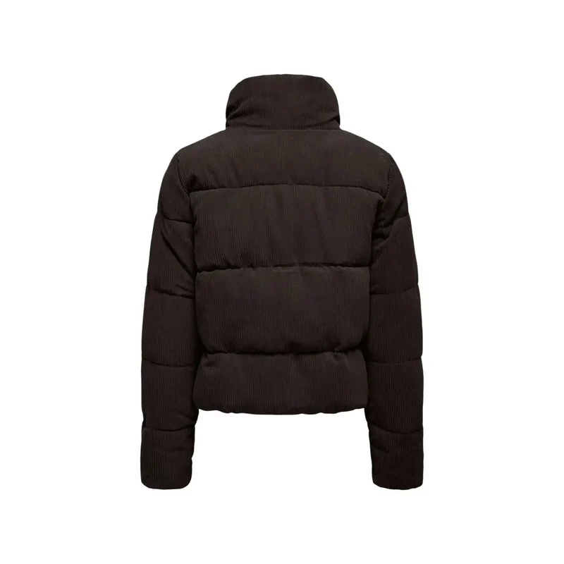 Only Damen-Blazer aus braunem Cord, Steppjacke aus Polyester