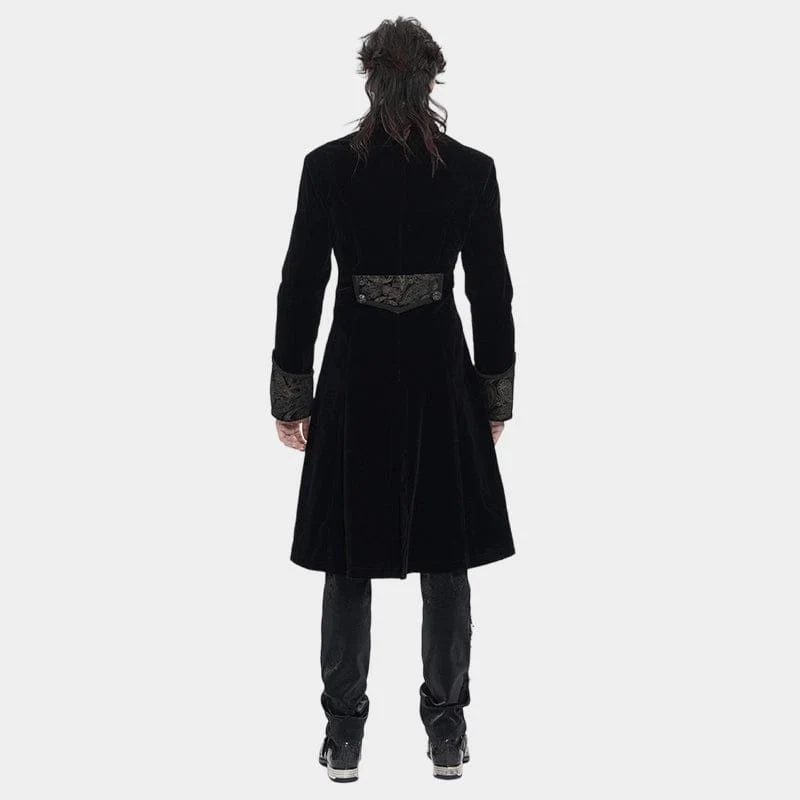Gothic-Herrenjacke mit einreihigem Revers