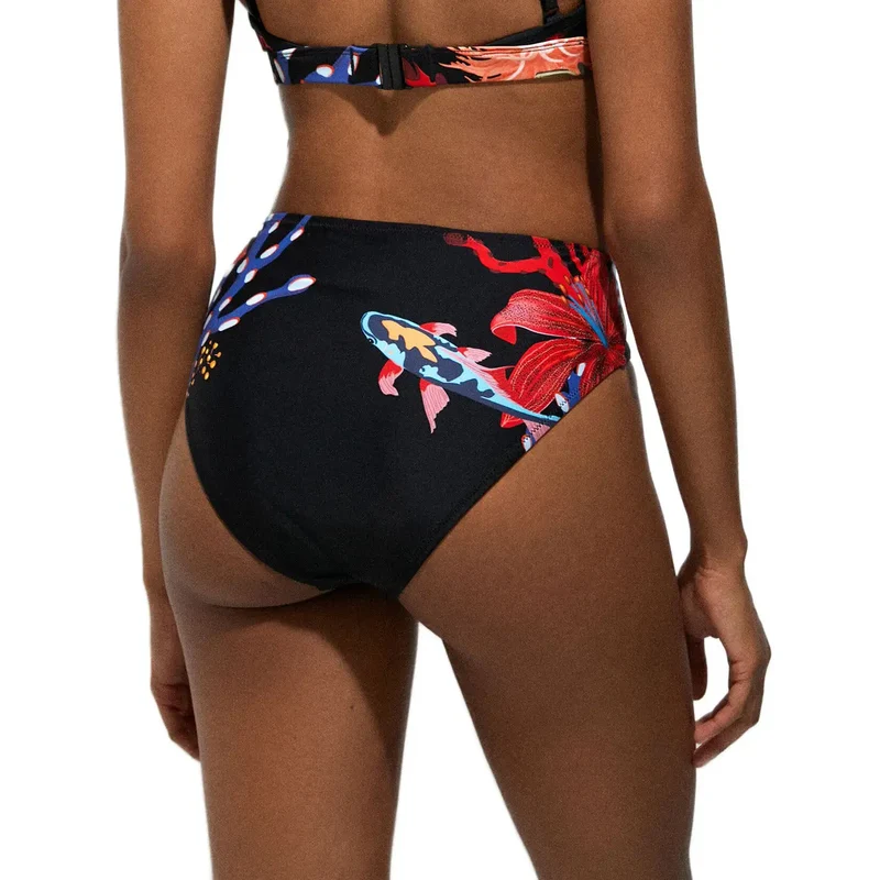 Desigual Damen-Badeanzug aus schwarzem Polyamid