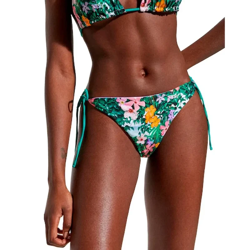 Desigual Damen Badeanzug in Grün mit Blumenmuster