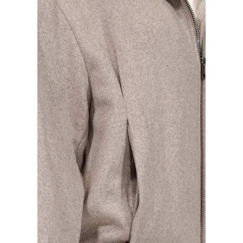 Choral Damen-Rollkragenblazer aus Wollmischung, Beige