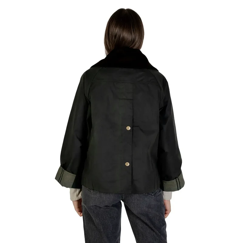 Barbour Damen-Blazer aus Wachs, grün, aus Baumwolle, Herbstjacke