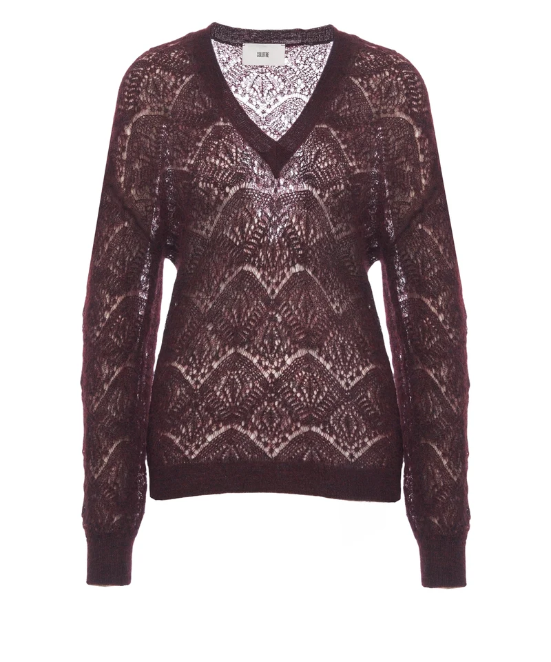 Pullover con scollo a V