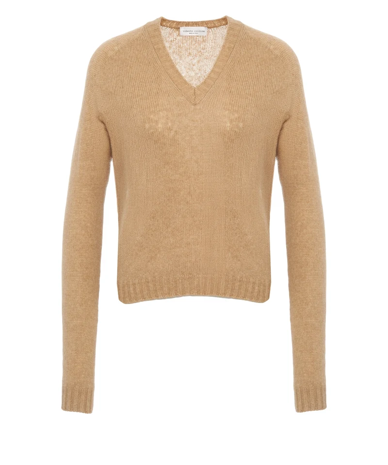 Pullover con scollo a V