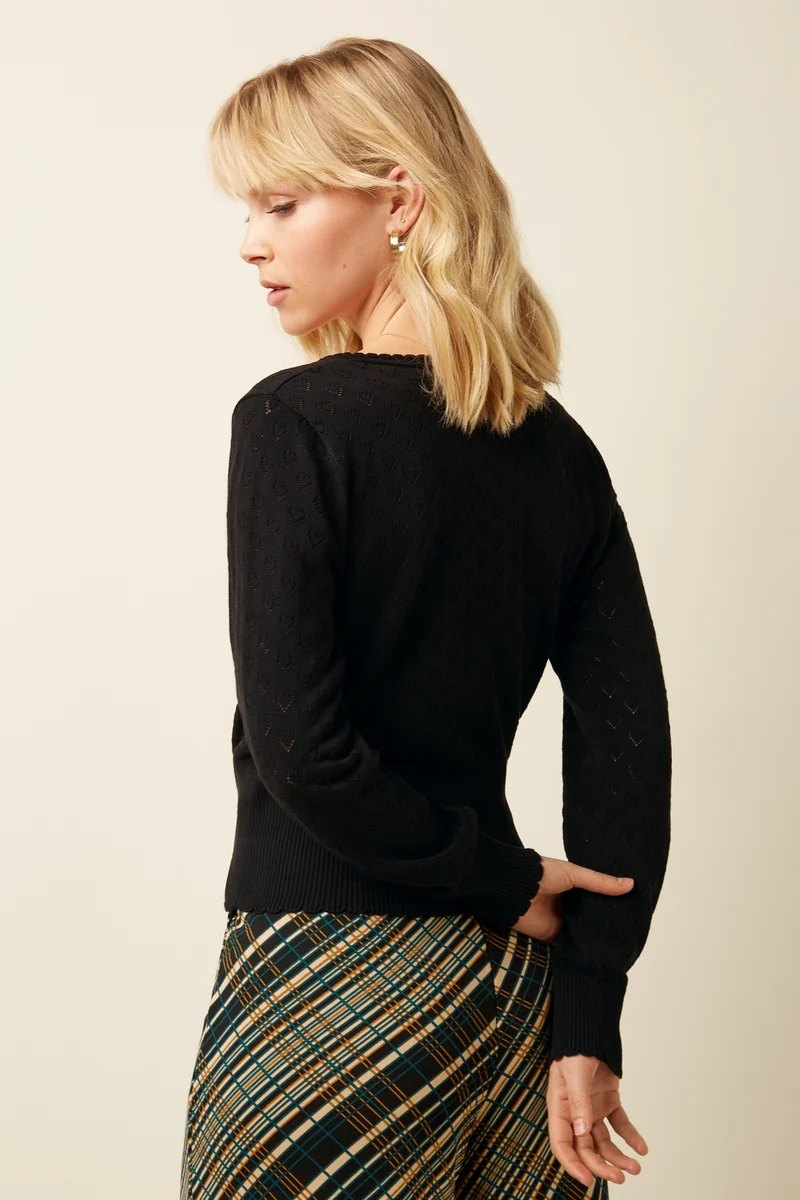 Cardi V Heart Ajour