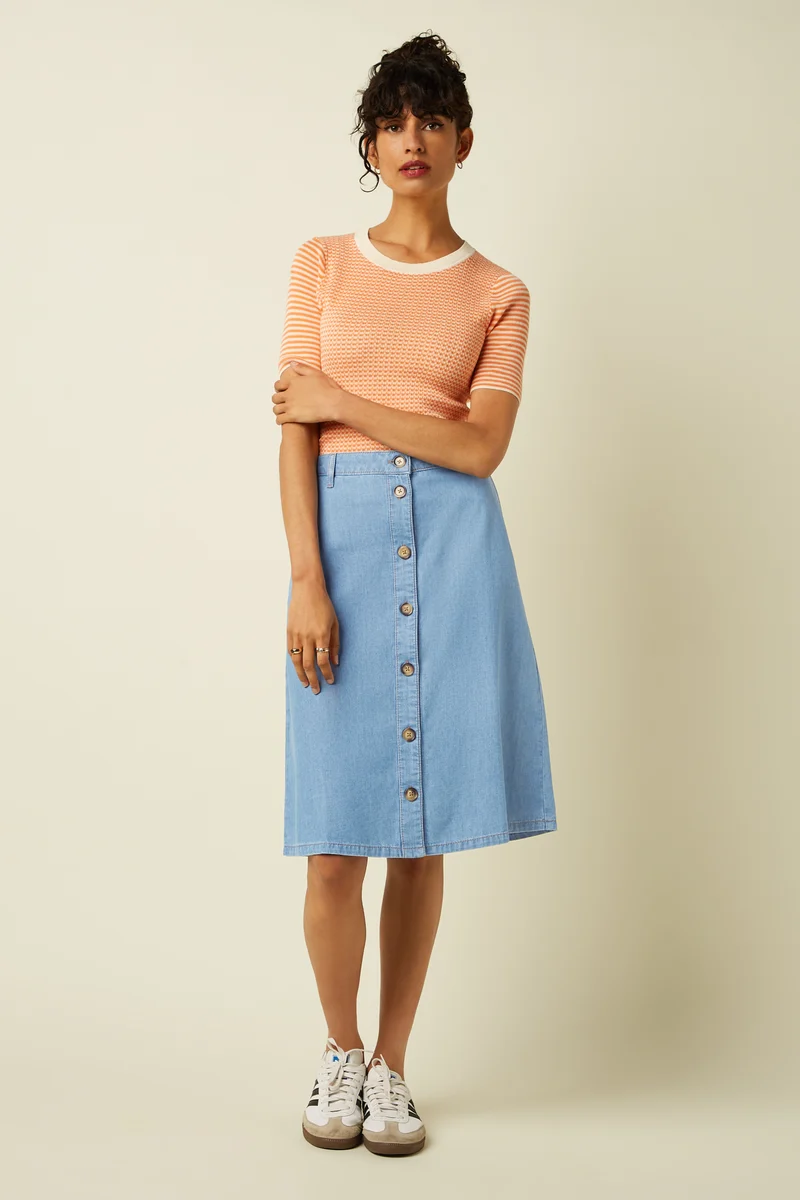 Marie Skirt Festa Light Denim