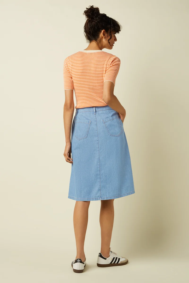 Marie Skirt Festa Light Denim