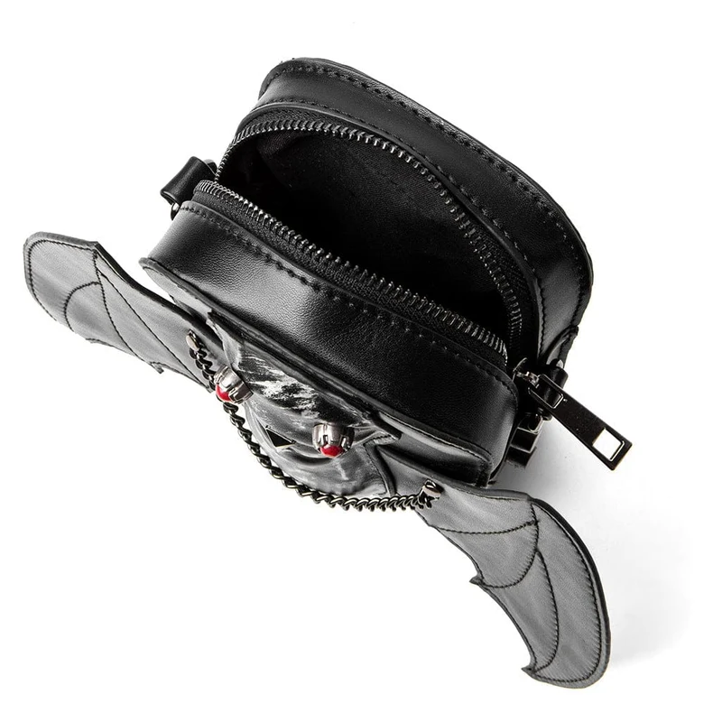 Unisex Punk Fledermaus-Kettentasche