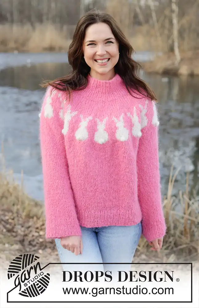 Pullover Bunny Bloom (Strickset)