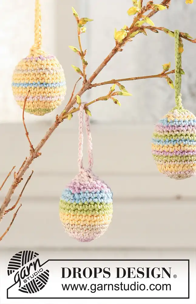 Anhänger Candy Eggs & Osterkorb (Häkelset)