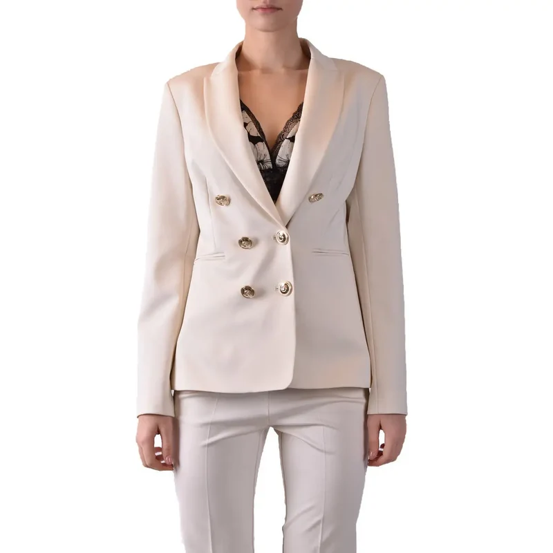 Pinko Damenblazer in Rosa aus Viskosemischung mit Reverskragen