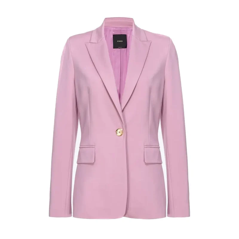 Pinko Damenblazer, lila, Polyester, Reverstasche