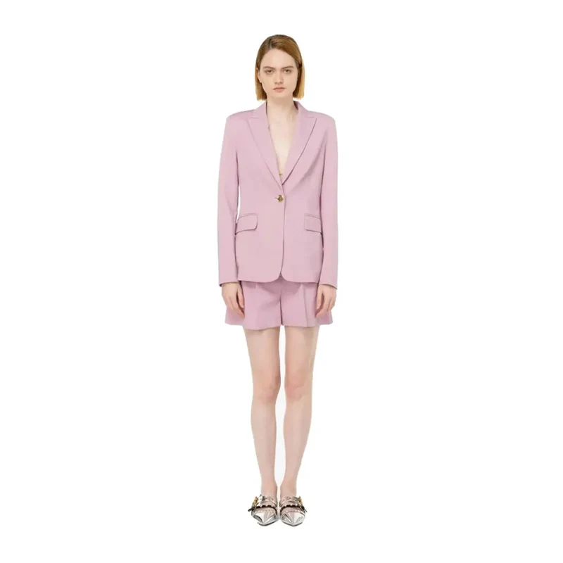 Pinko Damenblazer, lila, Polyester, Reverstasche