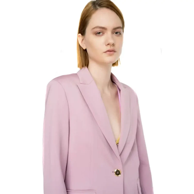 Pinko Damenblazer, lila, Polyester, Reverstasche