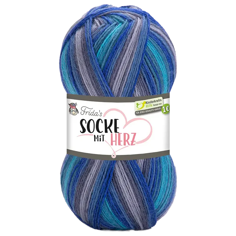 Socke mit Herz 🩷 Sockenwolle
