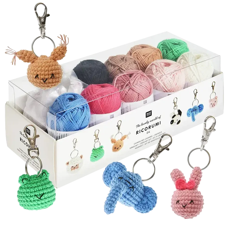 Schlüsselanhänger Chingu Animals (Ricorumi Häkelset)