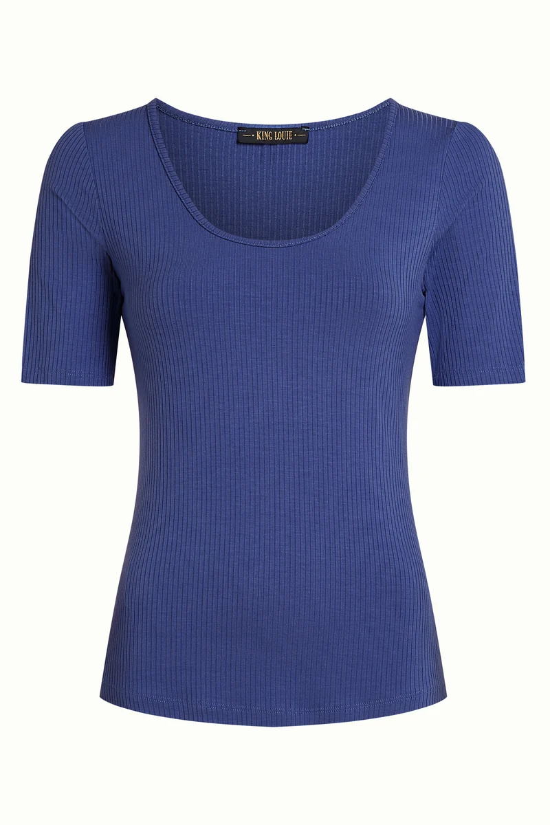 Carice Top Uni Rib