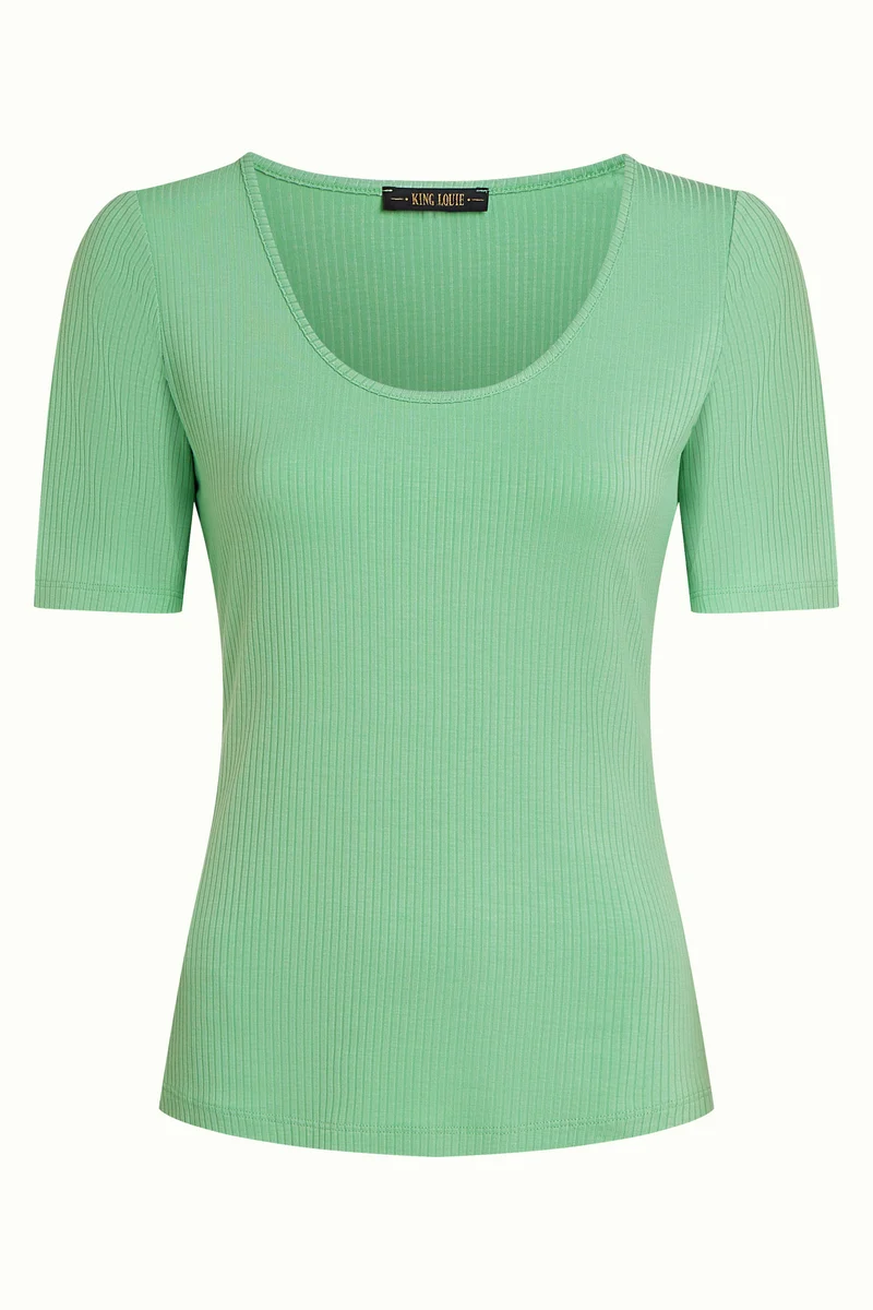 Carice Top Uni Rib