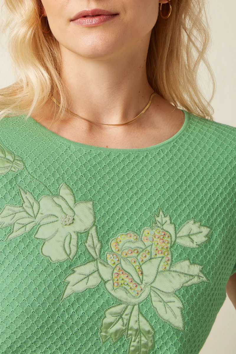 Ann Top Applique