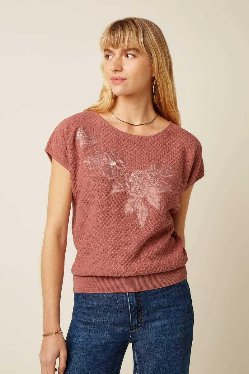 Ann Top Applique