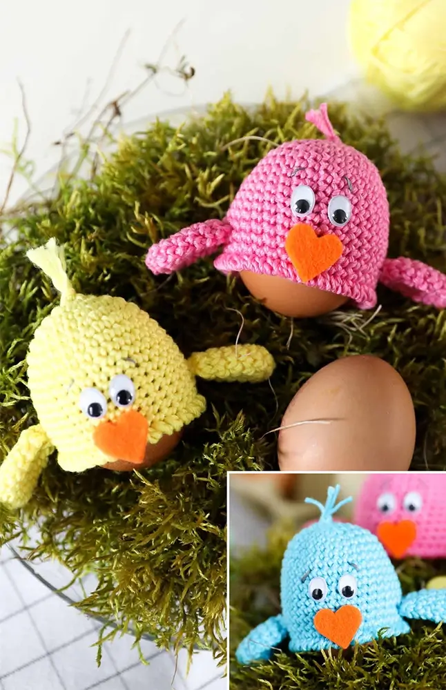 Eierwärmer Küken (Häkelset)