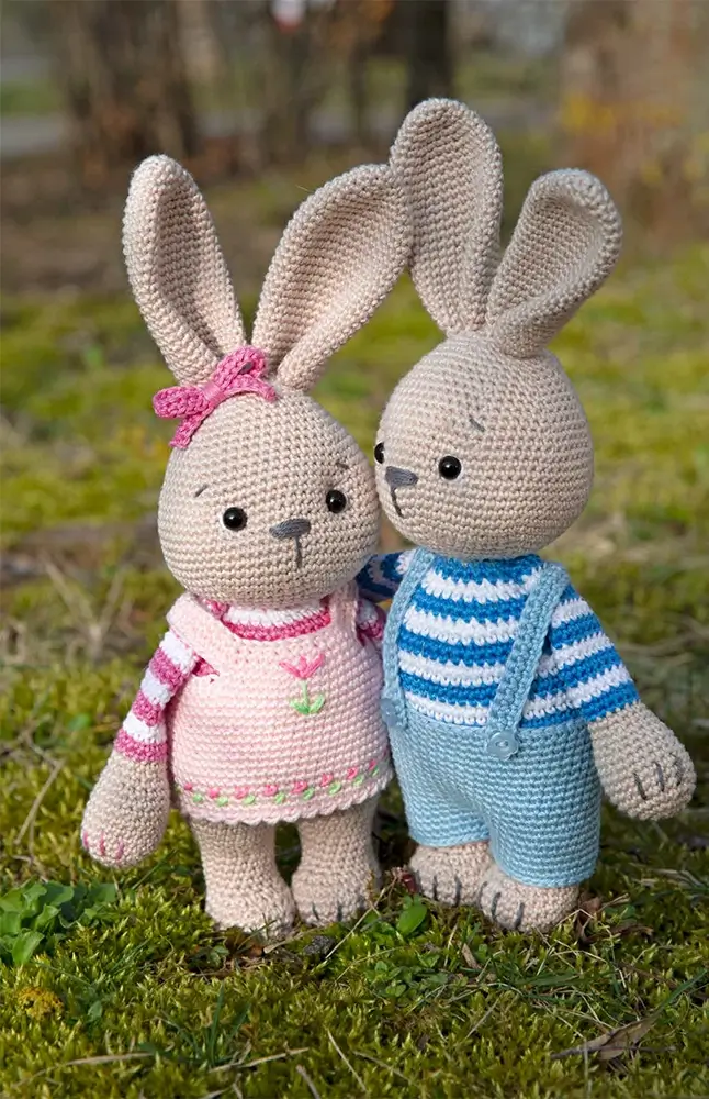 Amigurumi Hasenpärchen Nina & Nick (Häkelset)