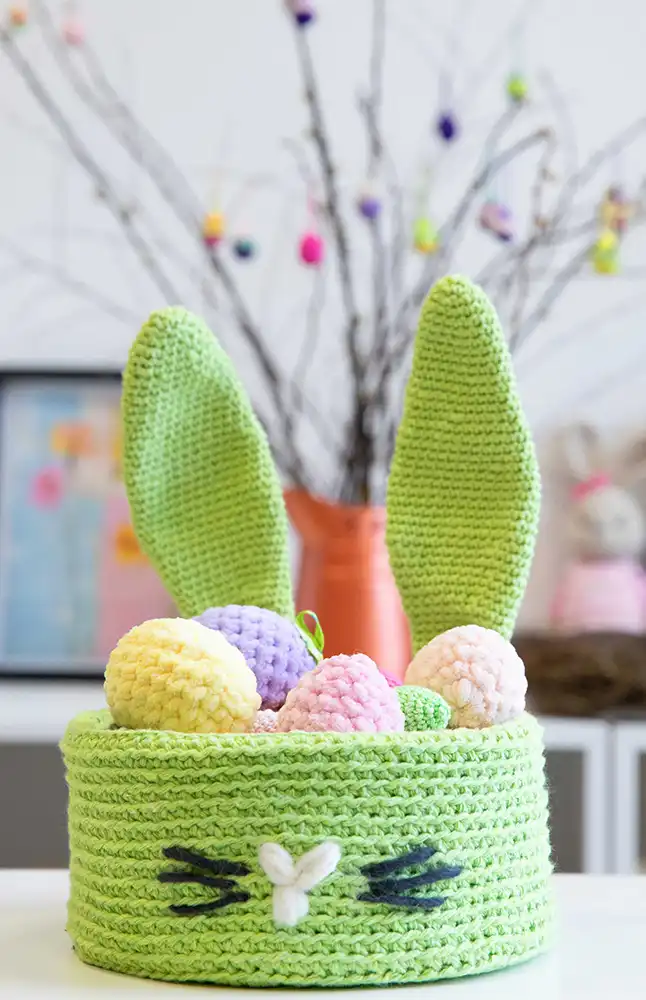 Korb Osterhase (Häkelset)