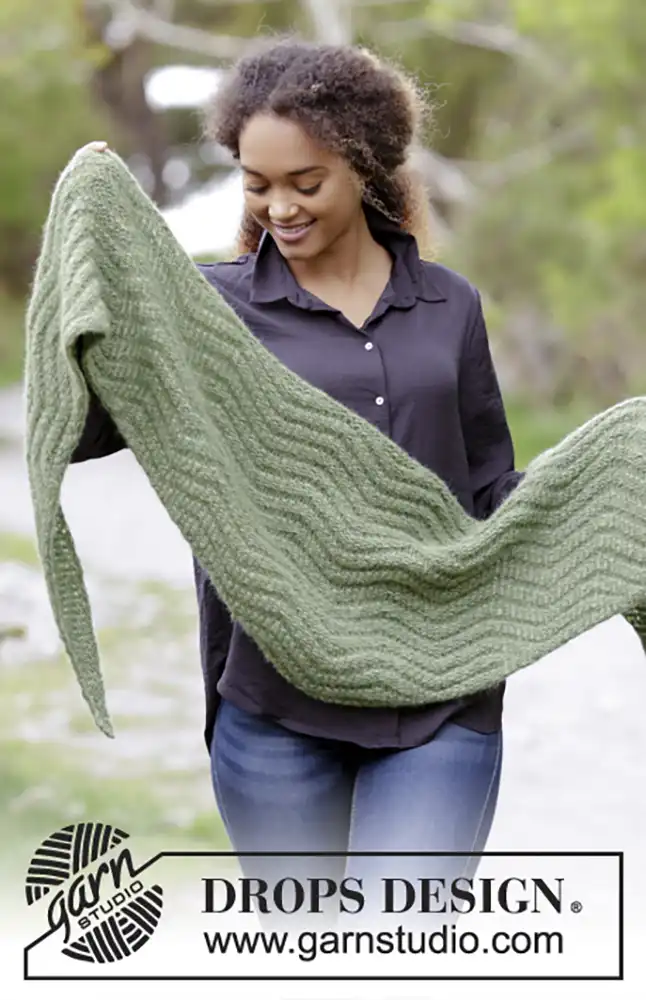 Tuch & Handstulpen Green Sea (Strickset)