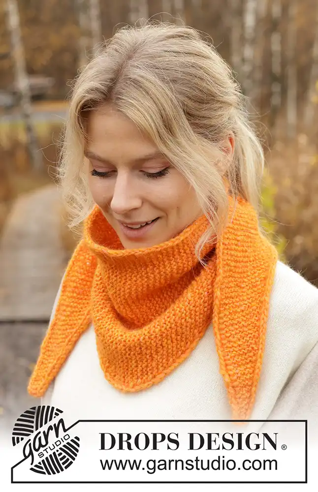 Dreieckstuch Cantaloupe Shawl (Strickset)