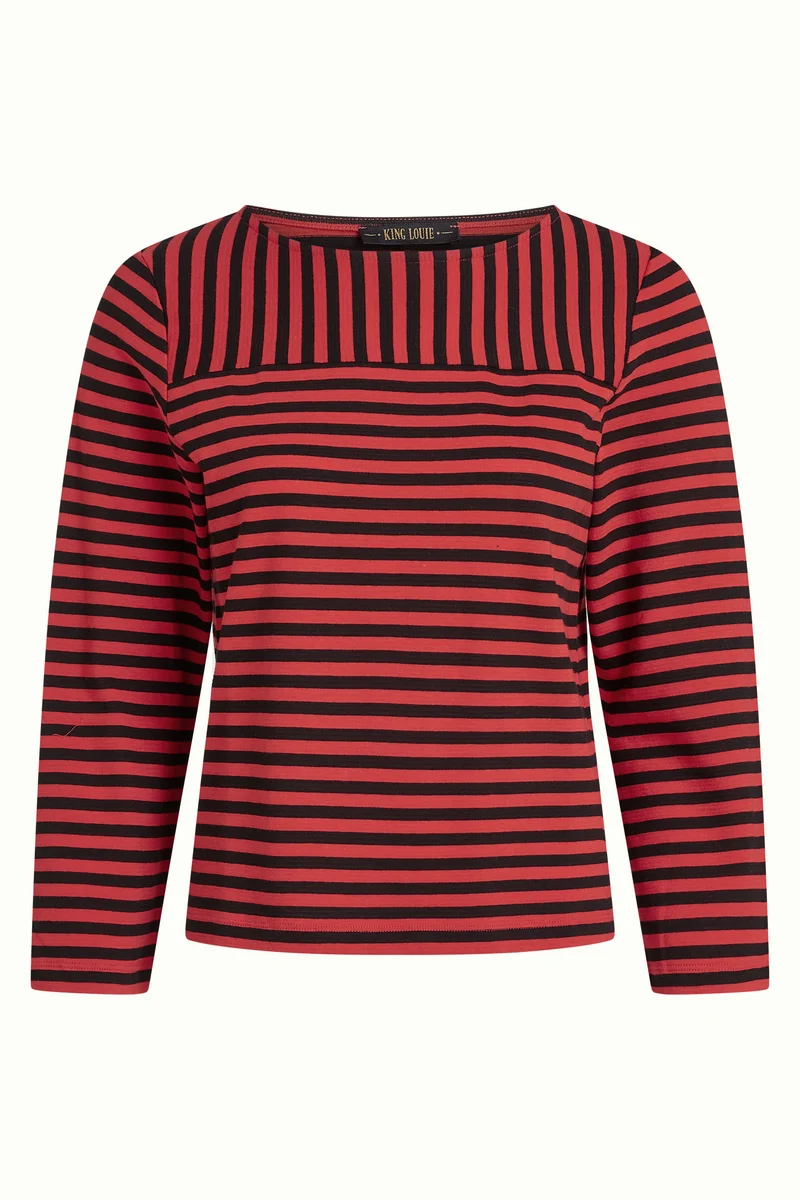 Boatneck Yoke Top Chopito Stripe