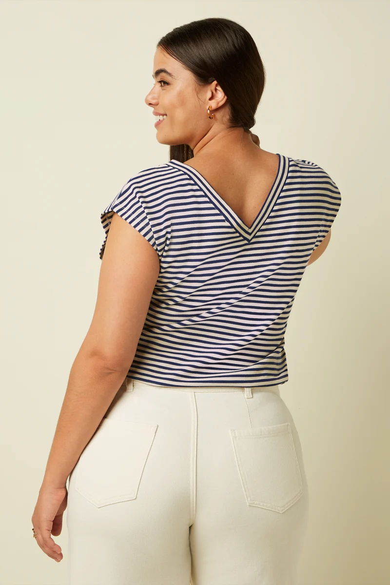Double V Top Mariniere Stripe