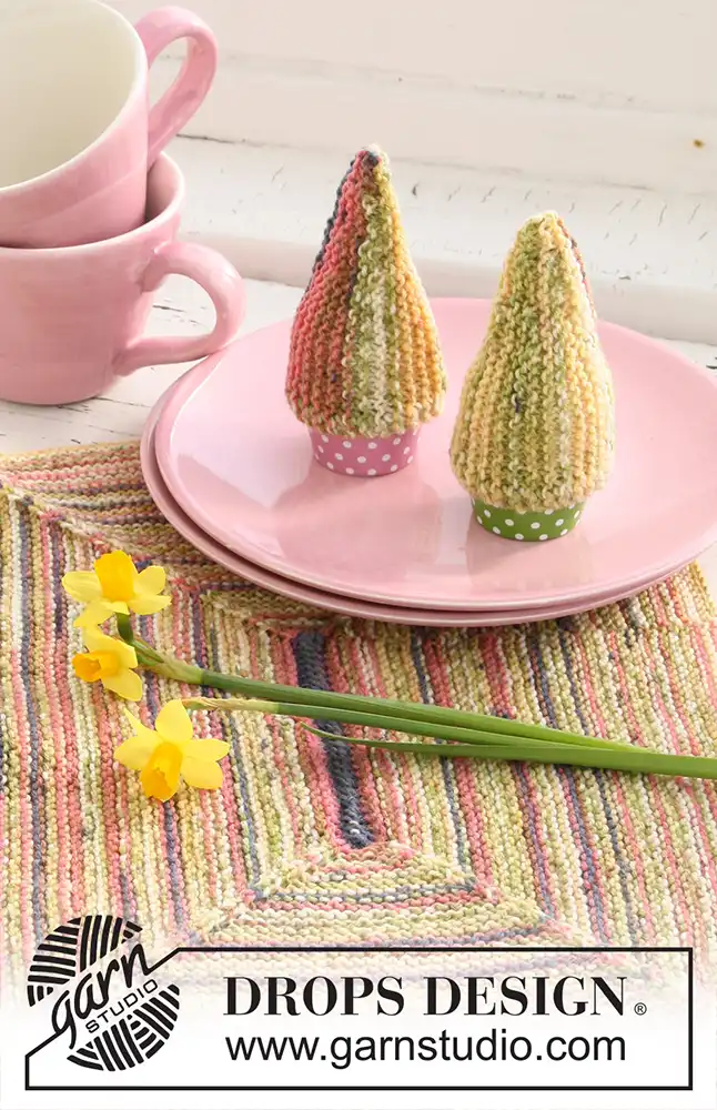 Tischset Rainbow Rays (Strickset)