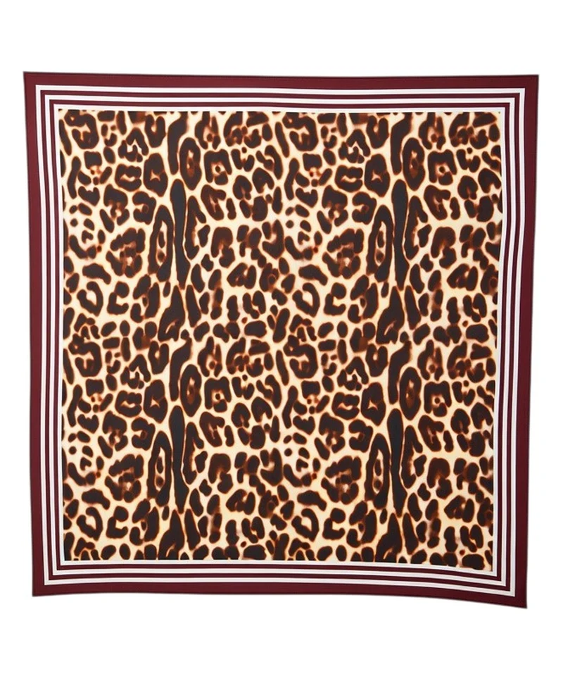 Foulard 'Printed Nicki Silk Lepard'