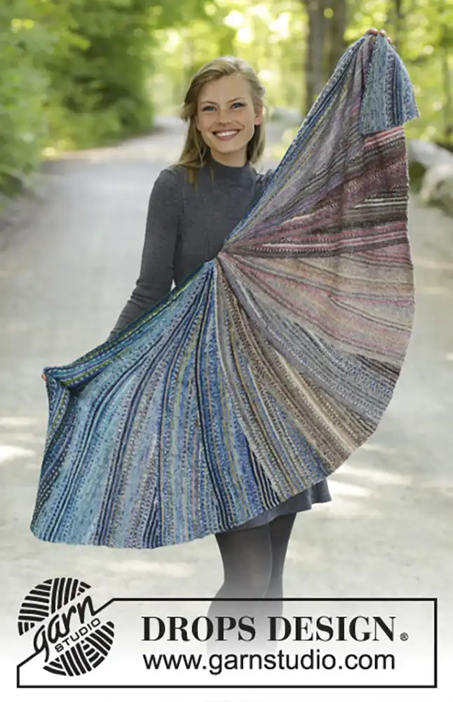 Tuch Night Butterfly (Strickset)