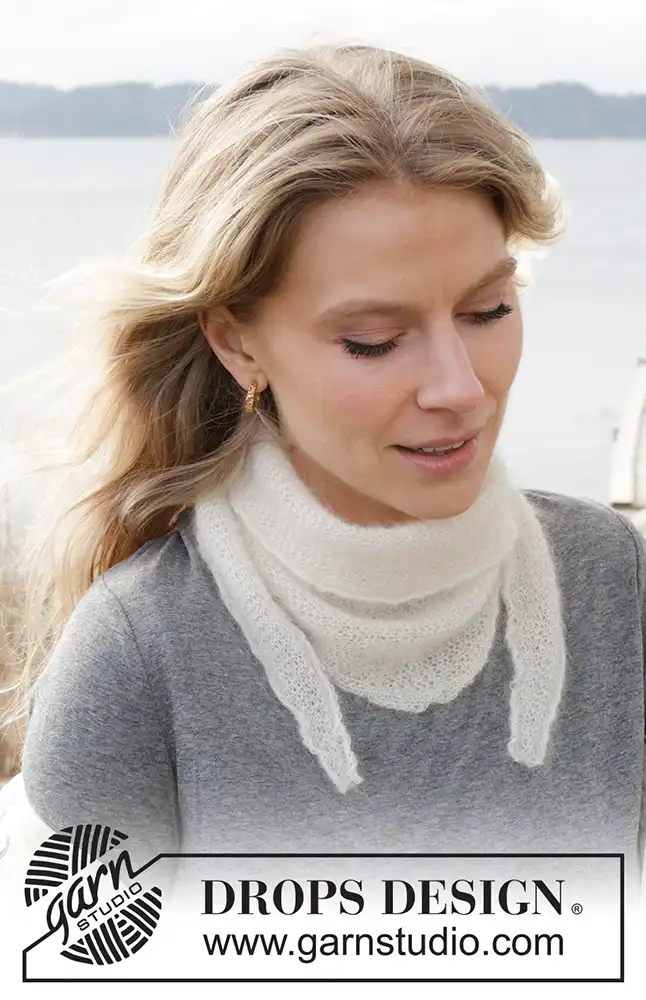 Tuch klein White Gull (Strickset)