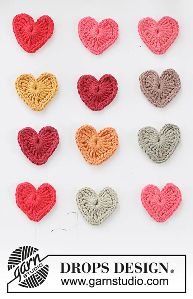 Dekoherzen Tiny Happy Hearts (Häkelset)