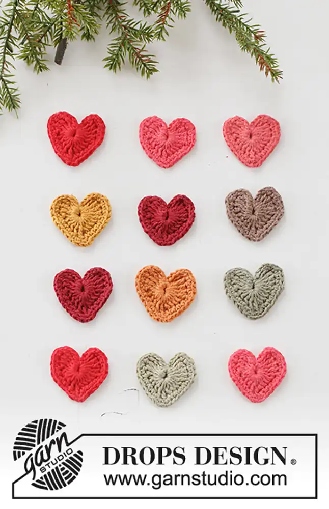 Dekoherzen Tiny Happy Hearts (Häkelset)