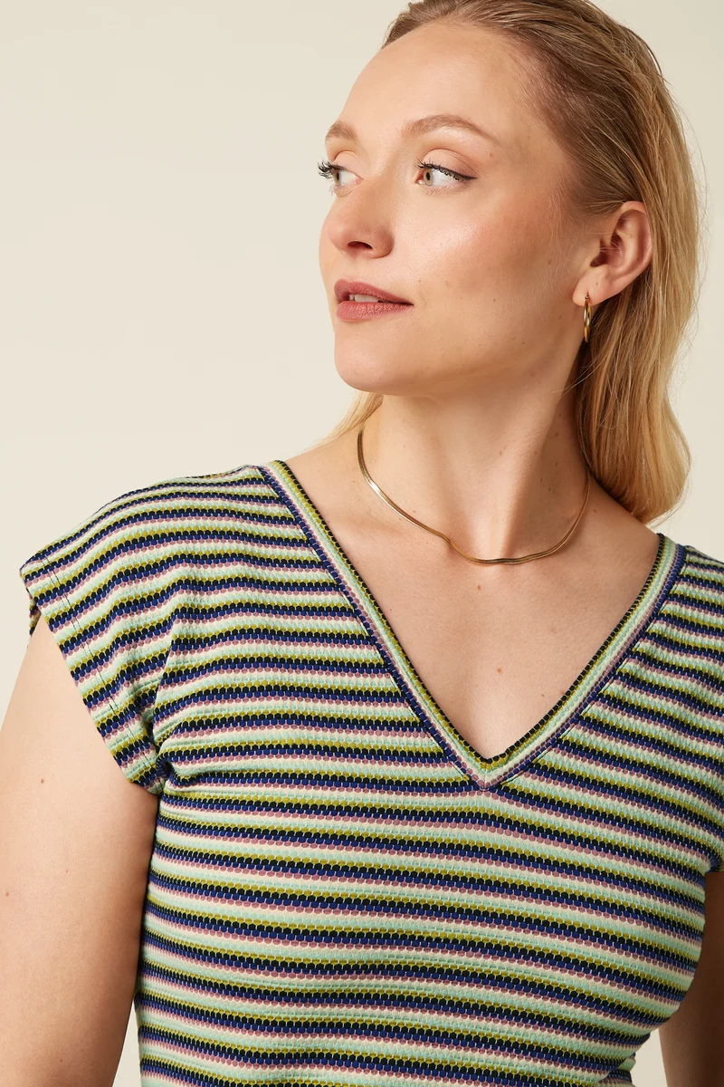 Double V Top Beebop Stripe