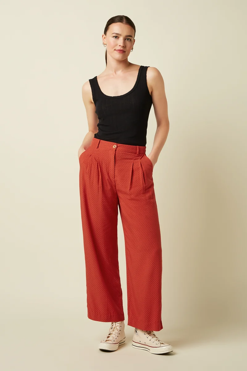 Fintan Cropped Pants Deniz