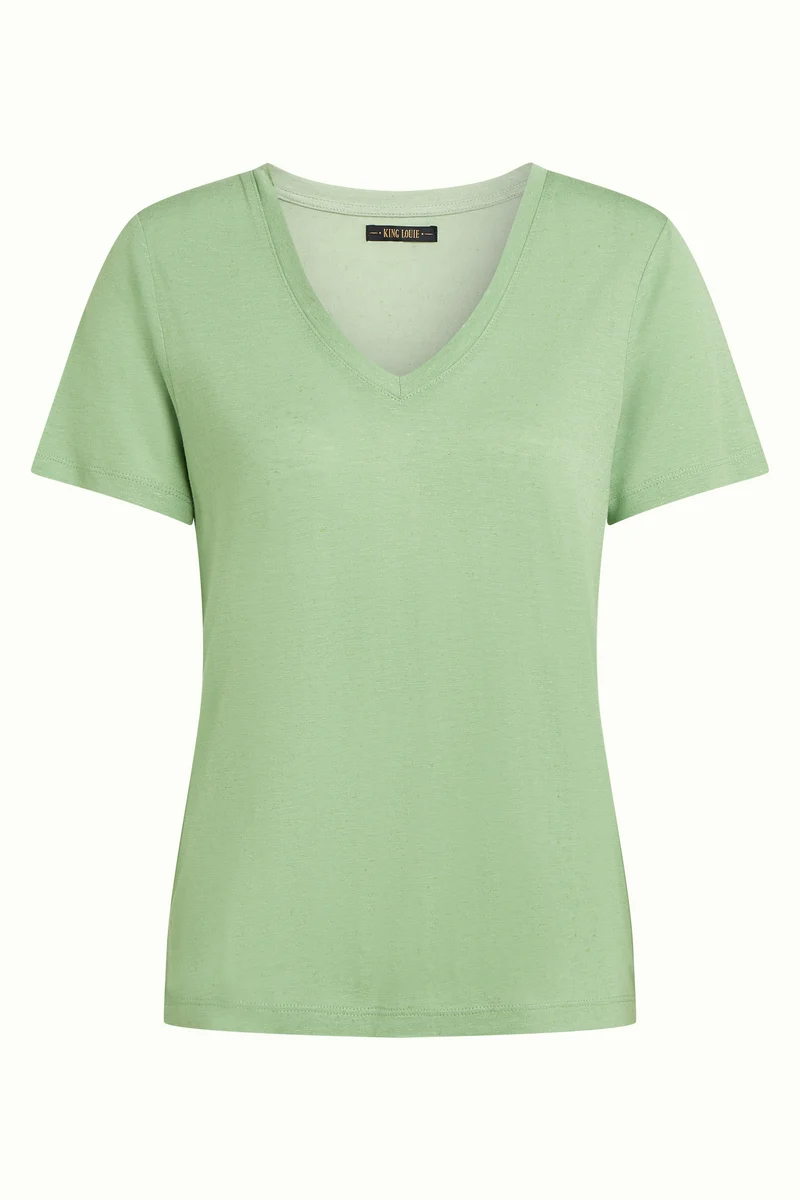 V-Neck Top Marsy Linen