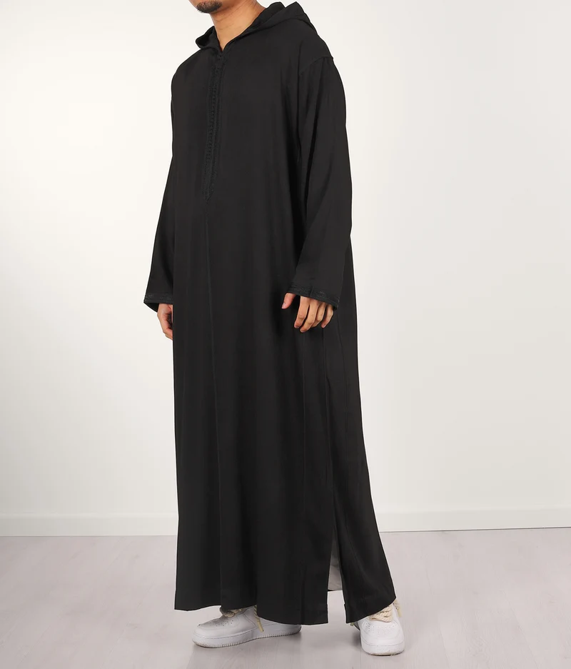 Djellaba Anouar - Schwarz