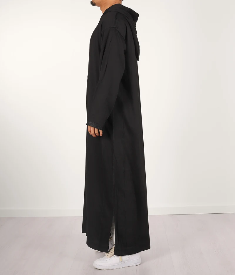 Djellaba Anouar - Schwarz