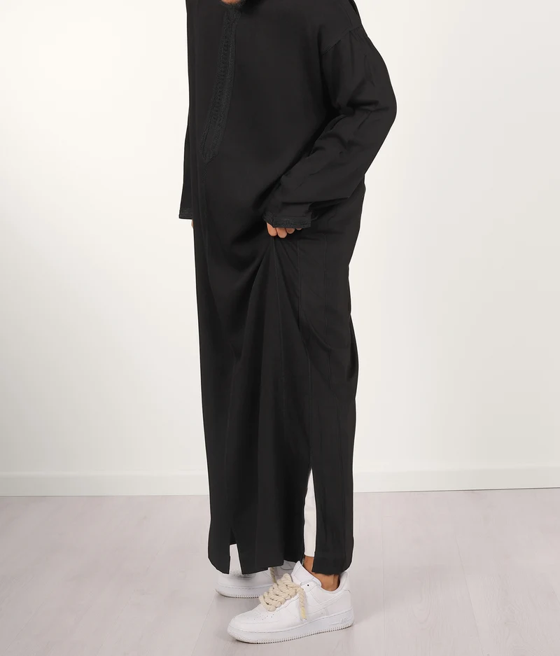 Djellaba Anouar - Schwarz