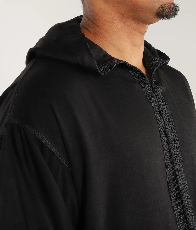 Djellaba Anouar - Schwarz