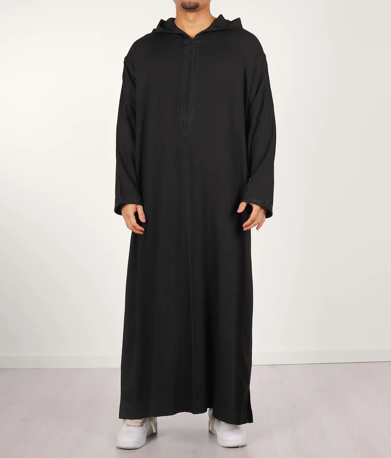 Djellaba Anouar - Schwarz