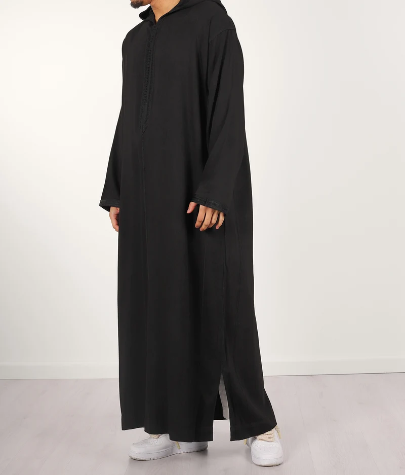 Djellaba Anouar - Schwarz