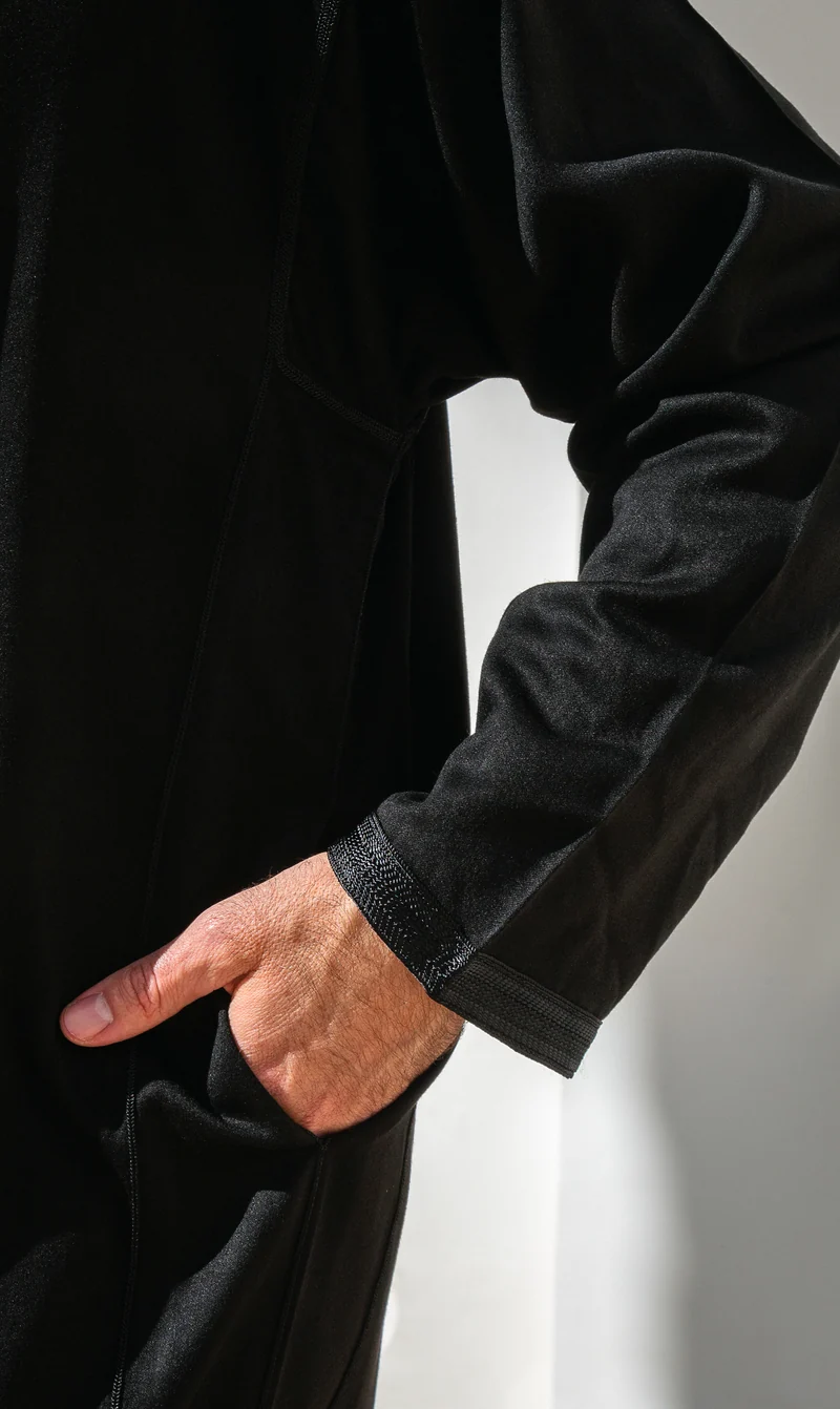Djellaba Anouar - Schwarz